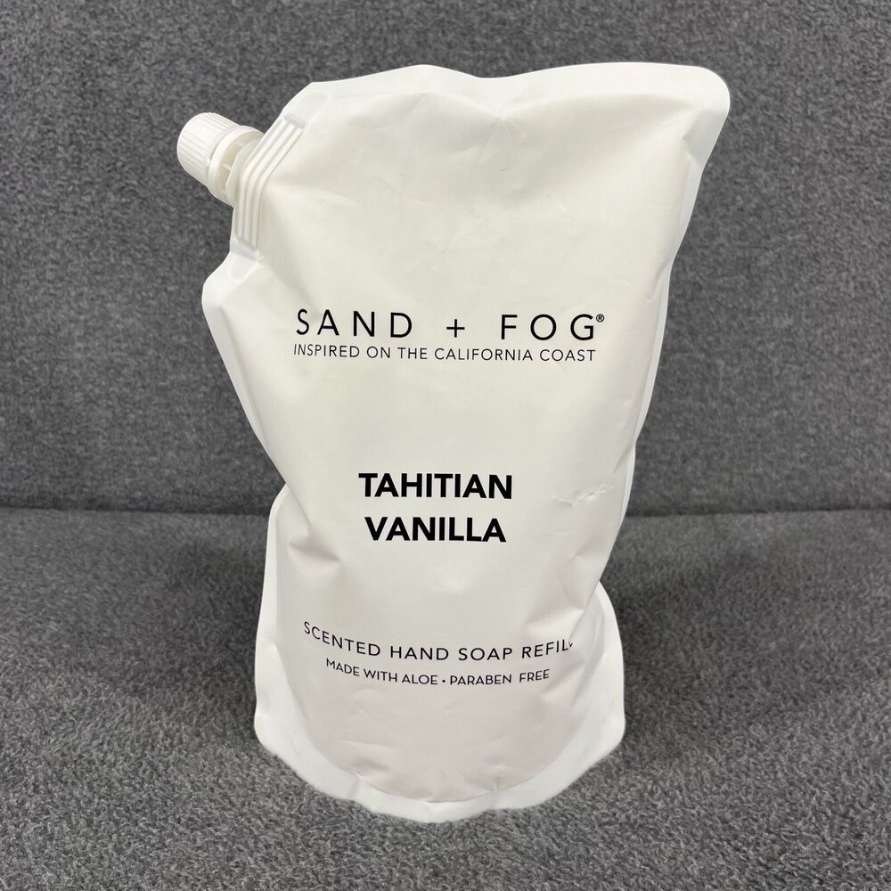 Sand + Fog Tahitian Vanilla Scented Hand‎ Soap Refill 34 oz